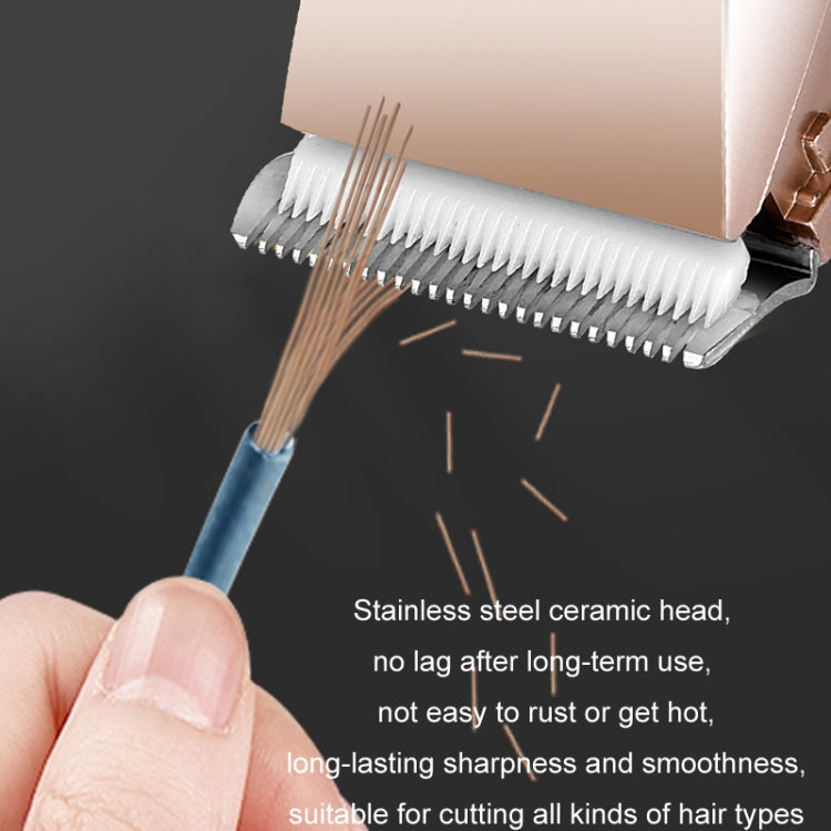 Rechargeable Hair Clipper Pet Shaver(Gold Black Pattern)