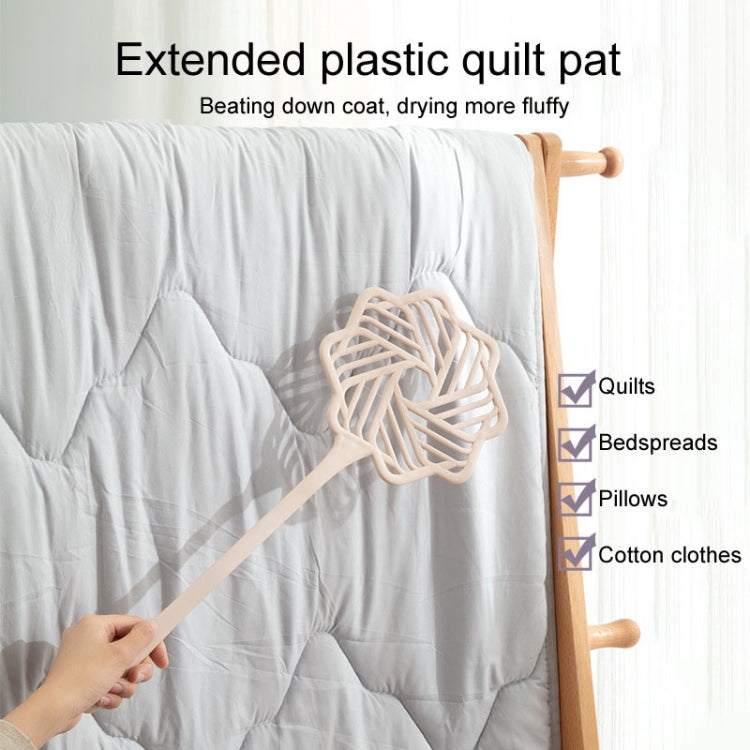 Quilt Cleaning Duvet Fluffing Pat Plastic Quilt Pat Faux Rattan Household Quilt Mite Dusting Duster(Green)