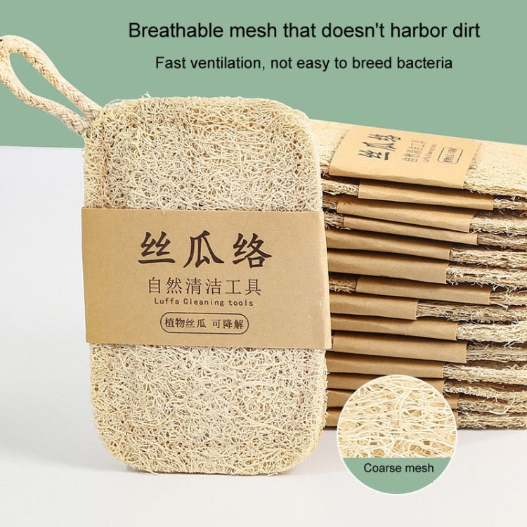 Natural Loofah Dishwashing Brush Dishwashing Tool Loofah Rag Brush, Style: Hard Square(Cowhide Paper)