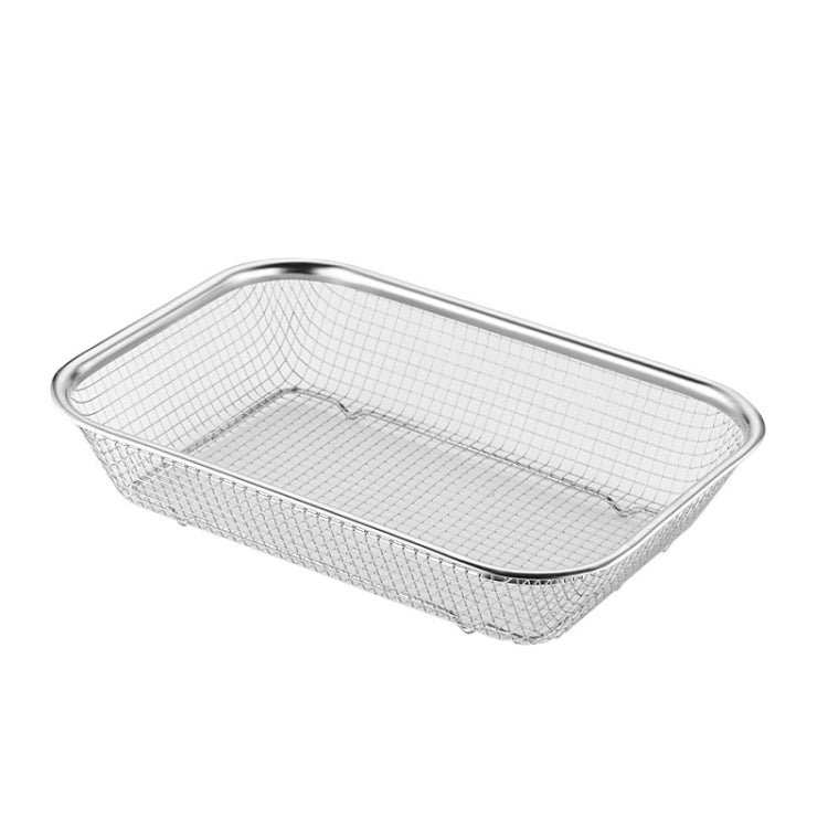 Kitchen Sterilization Cabinet Cutlery Organizer Household Stainless Steel Drainage Tray, Model: Line Rectangular Basket Extra Large