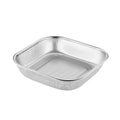 Kitchen Sterilization Cabinet Cutlery Organizer Household Stainless Steel Drainage Tray, Model: Perforated Square Basket