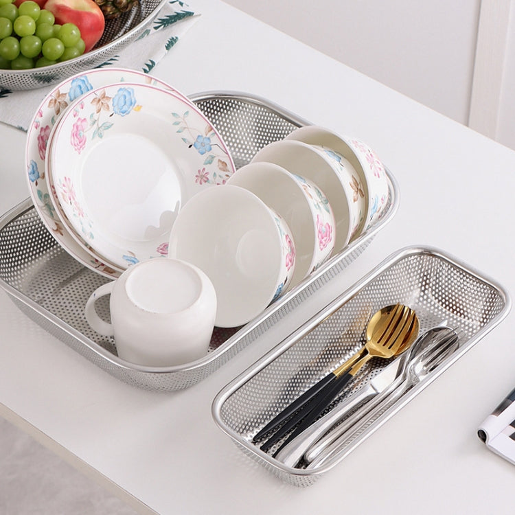 Kitchen Sterilization Cabinet Cutlery Organizer Household Stainless Steel Drainage Tray, Model: Perforated Chopsticks Basket