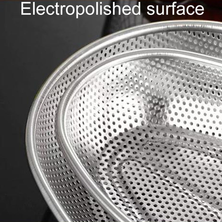 Kitchen Sterilization Cabinet Cutlery Organizer Household Stainless Steel Drainage Tray, Model: Perforated Rectangular Basket Meidum