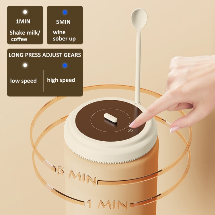 10000rpm/Min Magnetic Levitation Electric Coffee Stirrer Milk Shaker With Cup Gift Box(Blue)
