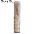 50pcs /Box 3mmx30cm Rattan Aromatherapy Stick Floral Water Diffuser Hotel Deodorizing Diffuser Stick(Wood Color)