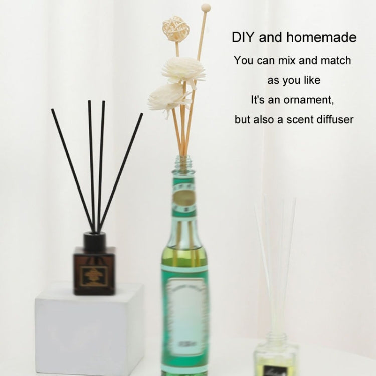 100pcs 3mmx30cm Rattan Aromatherapy Stick Floral Water Diffuser Hotel Deodorizing Diffuser Stick(Black)