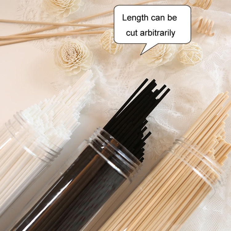 100pcs 3mmx30cm Rattan Aromatherapy Stick Floral Water Diffuser Hotel Deodorizing Diffuser Stick(Black)
