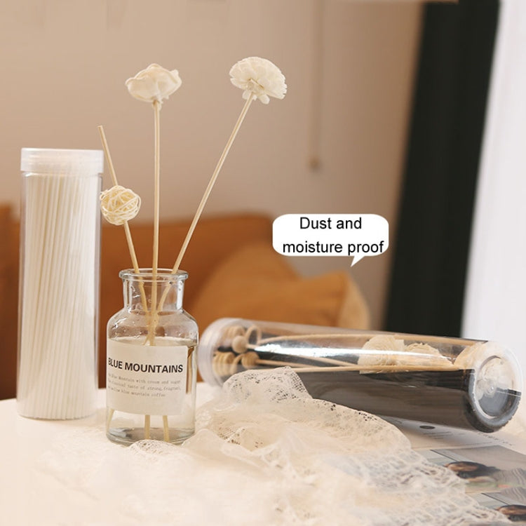 100pcs /Box 3mmx30cm Rattan Aromatherapy Stick Floral Water Diffuser Hotel Deodorizing Diffuser Stick(White)
