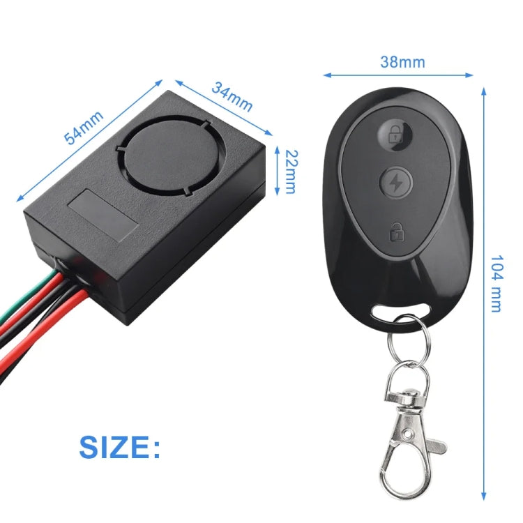 For Xiaomi M365  Electric Scooter 36-55V Anti-Theft Alarm Detector + 2 Remote Controller
