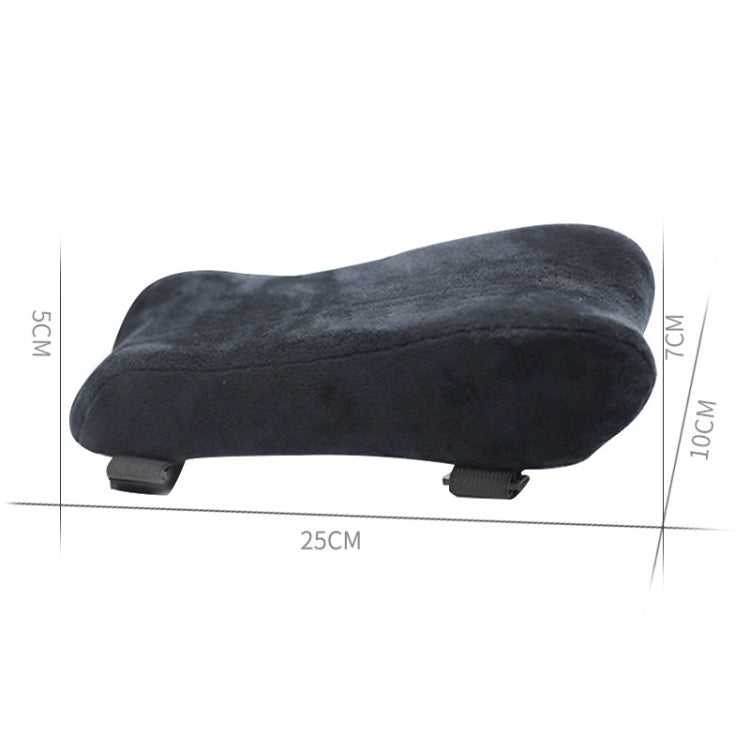 Curve Three-dimensional Support Memory Foam Office Chair Armrest Pad, Color: Gray Grid