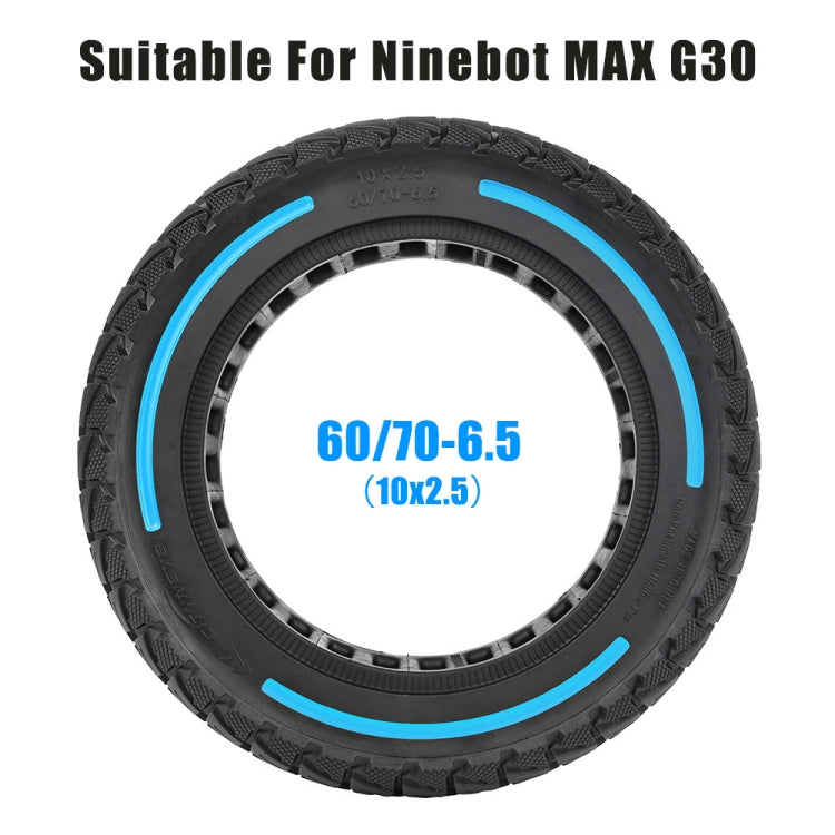 For Ninebot Max G30 Electric Scooter 10 x 2.5 Inch Flick Color Solid Tire(Red)