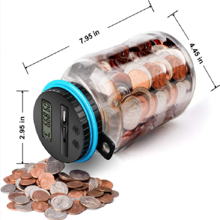 Digital Display Counting Piggy Bank With Lock, Currency: Canadian Dollar