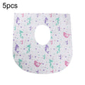 5pcs Disposable Nonwoven Toilet Pad Portable Hotel And Traveling Cartoon Universal Cushion, Style: Mermaid(60 x 64cm)