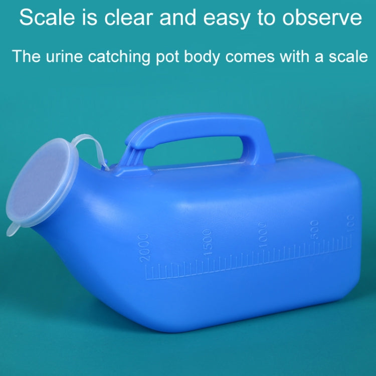 Household Mens Urinal 1200ml Plastic Potty With Lid And Smooth Mouth Urinal(Blue)
