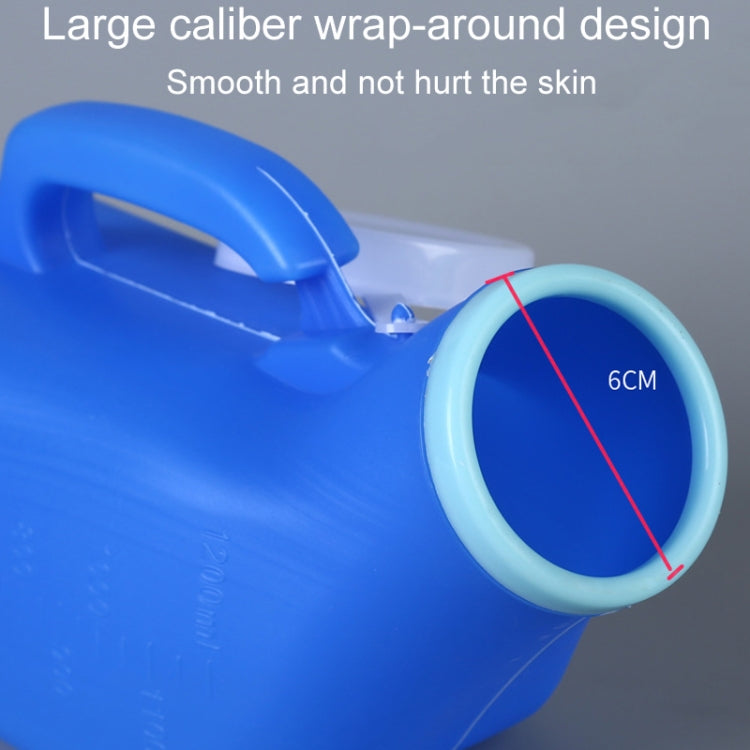 Household Mens Urinal 1200ml Plastic Potty With Lid And Smooth Mouth Urinal(Blue)