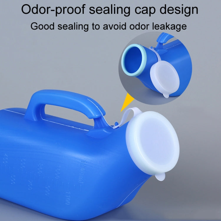 Household Mens Urinal 1200ml Plastic Potty With Lid And Smooth Mouth Urinal(Blue)