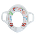 Children Toilet Seat Baby Extra Large Toilet Cover Soft Cushion Auxiliary Seat Loop(White)