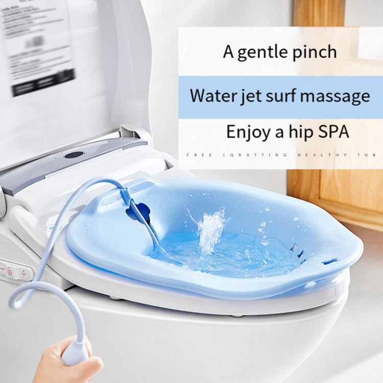 Squat-Free Sitz Bathtubs Pregnant Women Bidet After Anal Surgery Care Basin, Style: Pink