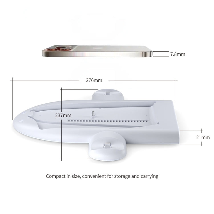 For PS5 Slim Console DOBE Multifunctional Charging Base with RGB Light