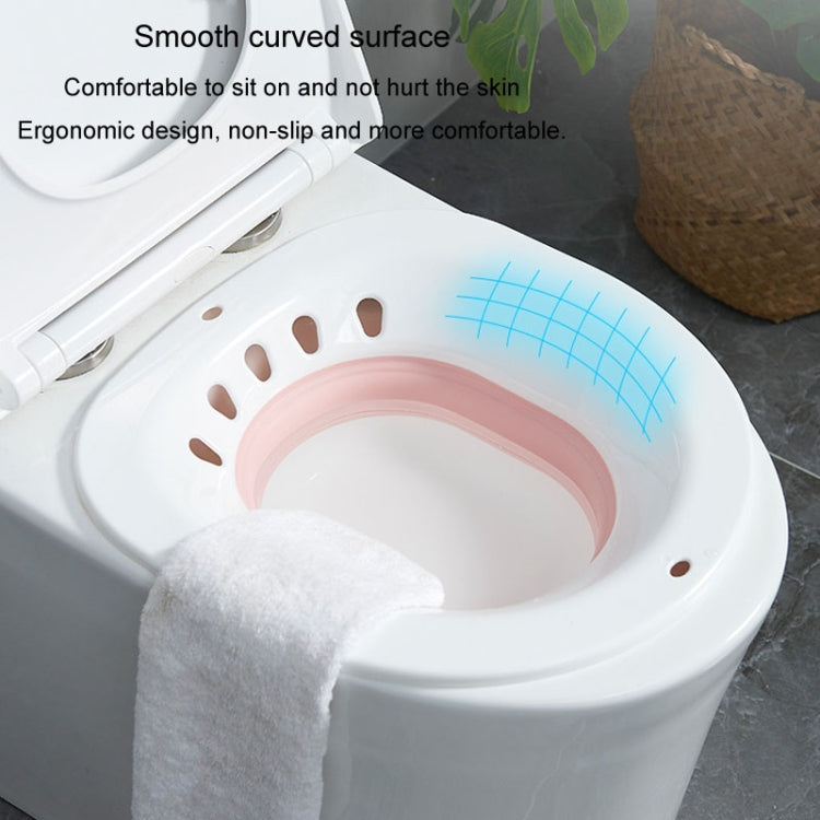 Foldable Bidet Squat-free Maternity Bathtub After Anal Surgery Care Basin With Flusher(Gray)