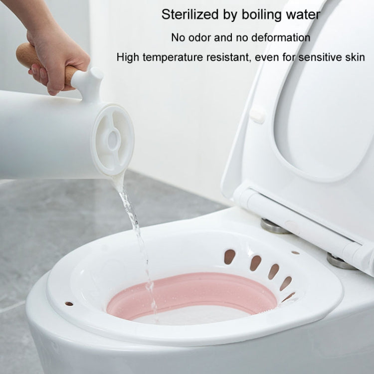 Foldable Bidet Squat-free Maternity Bathtub After Anal Surgery Care Basin With Flusher(Gray)