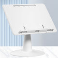 Children Reading Rack Flip Book Reading Stand Multi-functional Adjustable Student Bookshelf(White)