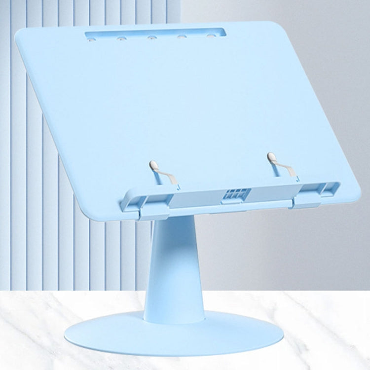 Children Reading Rack Flip Book Reading Stand Multi-functional Adjustable Student Bookshelf(Sky Blue)