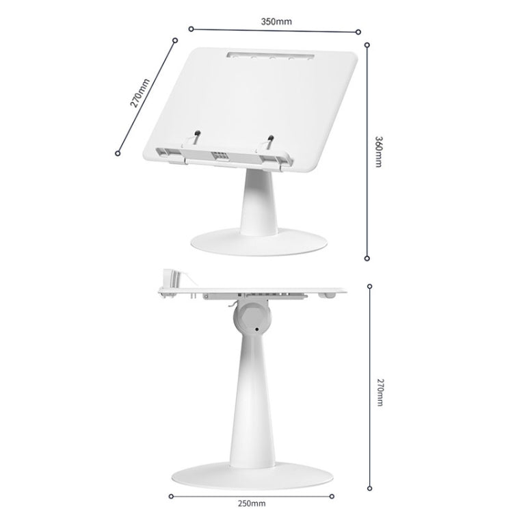 Children Reading Rack Flip Book Reading Stand Multi-functional Adjustable Student Bookshelf(Pink)