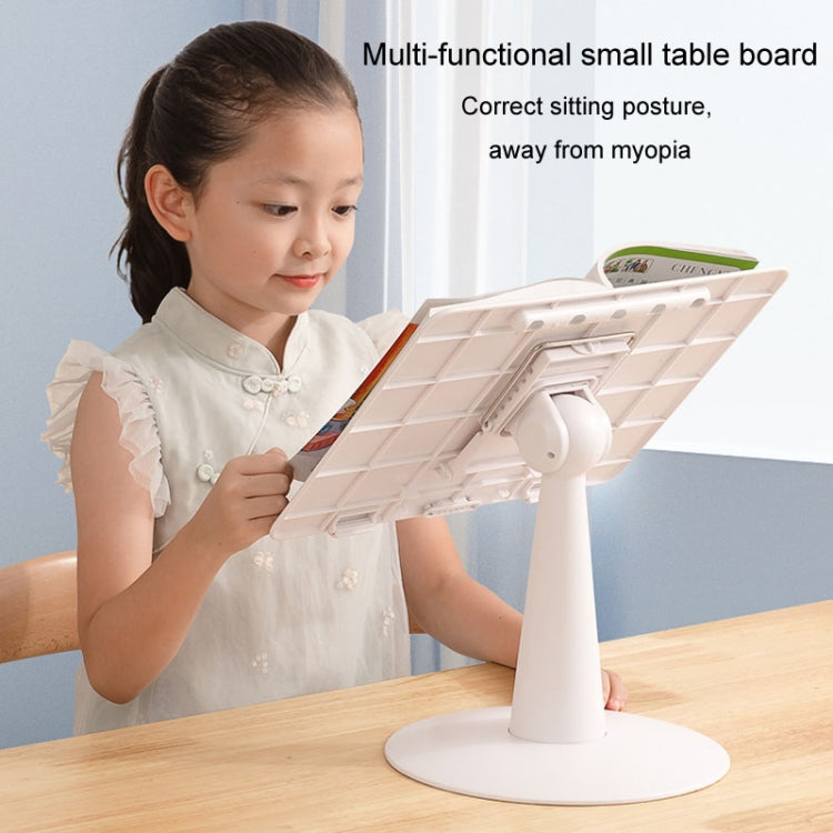 Children Reading Rack Flip Book Reading Stand Multi-functional Adjustable Student Bookshelf(Sky Blue)