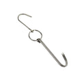Stainless Steel Double Ring Duck Cooker Hanger Outdoor Barbecue Hanging Hook Stand, Specs: 3 Centi Small Ring 23cm