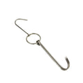 Stainless Steel Double Ring Duck Cooker Hanger Outdoor Barbecue Hanging Hook Stand, Specs: 4 Centi Steel Thick Long 28.5cm