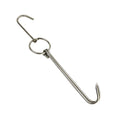 Stainless Steel Double Ring Duck Cooker Hanger Outdoor Barbecue Hanging Hook Stand, Specs: 5 Centi 8 Inch Wax Ring 34cm