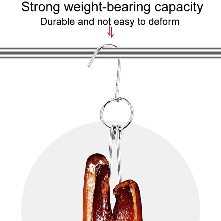 Stainless Steel Double Ring Duck Cooker Hanger Outdoor Barbecue Hanging Hook Stand, Specs: 5 Centi 9 Inch Wax Ring 36cm
