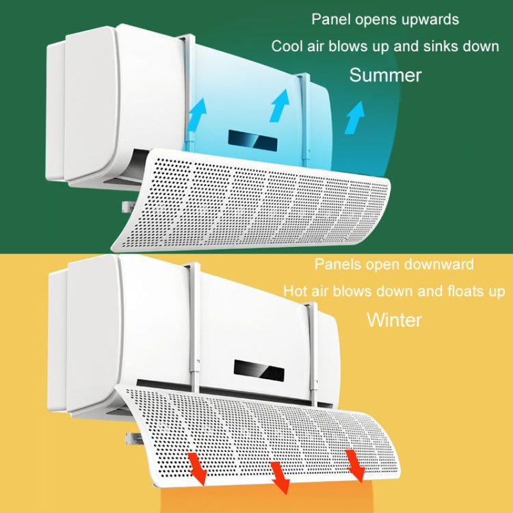 Air Conditioner Windshield Anti-Direct Blowing Air Vent Block Wall Mounted Universal Air Guide Cover, Model: 30x90cm Basic