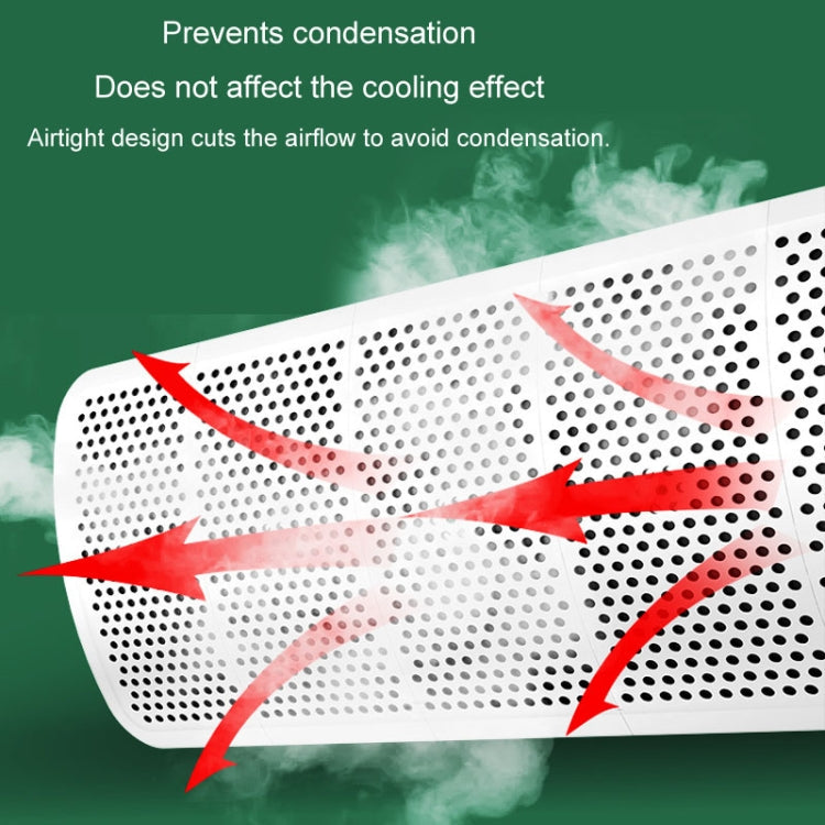 Air Conditioner Windshield Anti-Direct Blowing Air Vent Block Wall Mounted Universal Air Guide Cover, Model: 20x90cm Carbon Filter