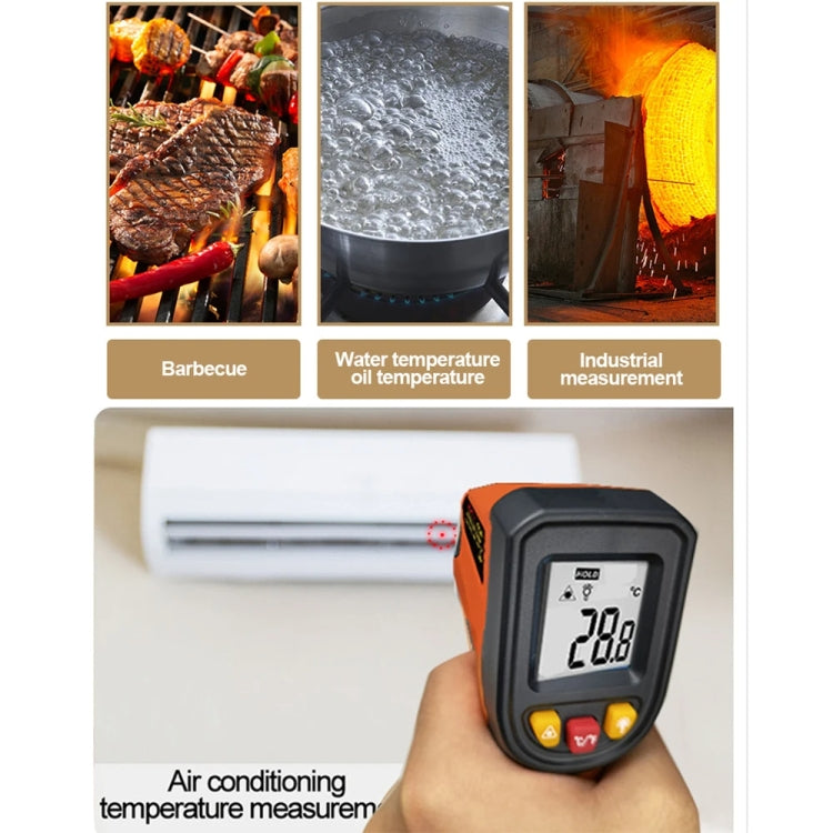 NJTY Digital Display High-Precision Infrared Thermometer For Bakery Kitchen Industry, Spec: T600A (Adjustable)