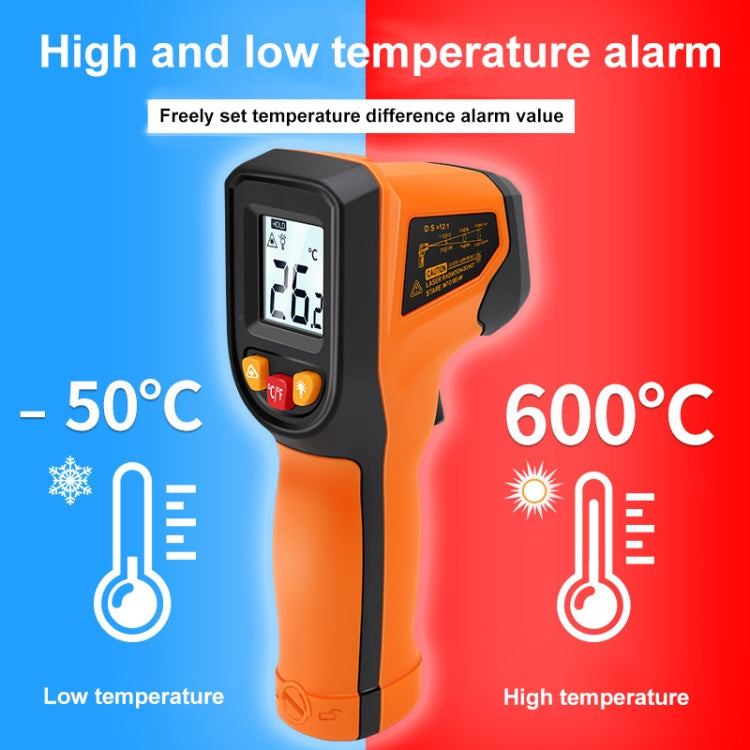NJTY Digital Display High-Precision Infrared Thermometer For Bakery Kitchen Industry, Spec: T600