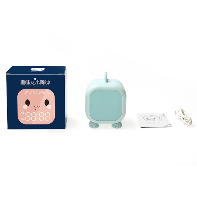 Dinosaur Kids Alarm Clock Electronic Clock Multifunctional Chime Small Alarm Clock(Blue)