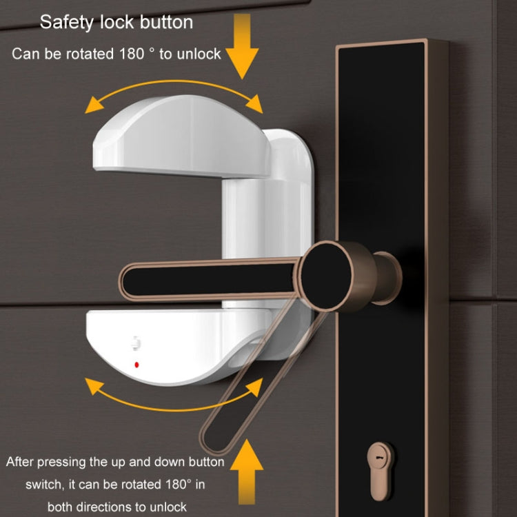 Living Alone Anti Burglary Door Stopper No Hole Child Safety Lock With Alarm(Black)