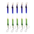 5pcs Spring Key Rope Plastic Keychain Environmentally Friendly Elastic Chain(Colorful Random Delivery)