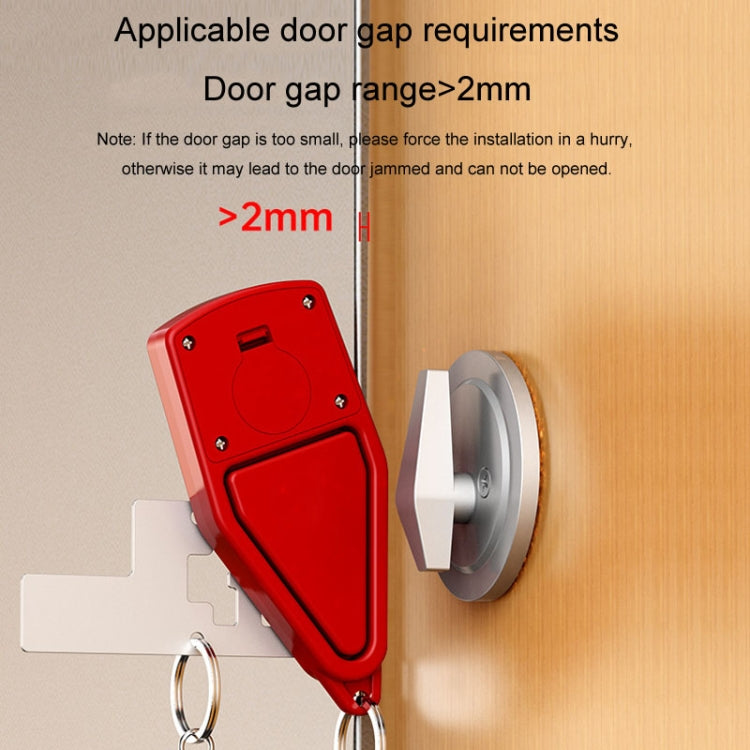 Door Stopper Home Burglary Girls Live Alone Security Lock Inside Opening Door Plug, Style: Without Alarm