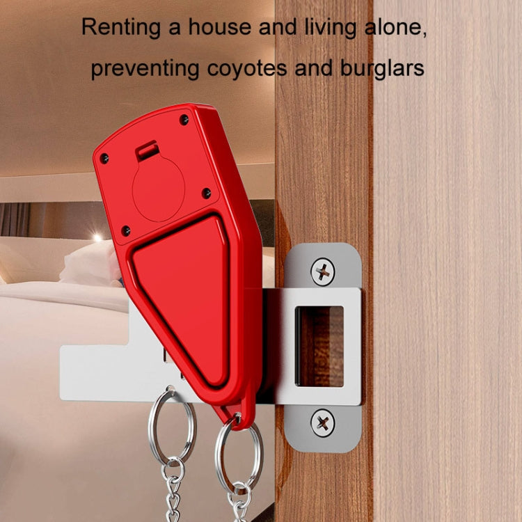 Door Stopper Home Burglary Girls Live Alone Security Lock Inside Opening Door Plug, Style: Without Alarm