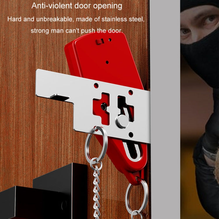 Door Stopper Home Burglary Girls Live Alone Security Lock Inside Opening Door Plug, Style: Without Alarm