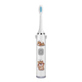 USB Charging Fully Automatic Ultrasonic Cartoon Children Electric Toothbrush, Color: White with 1 Head