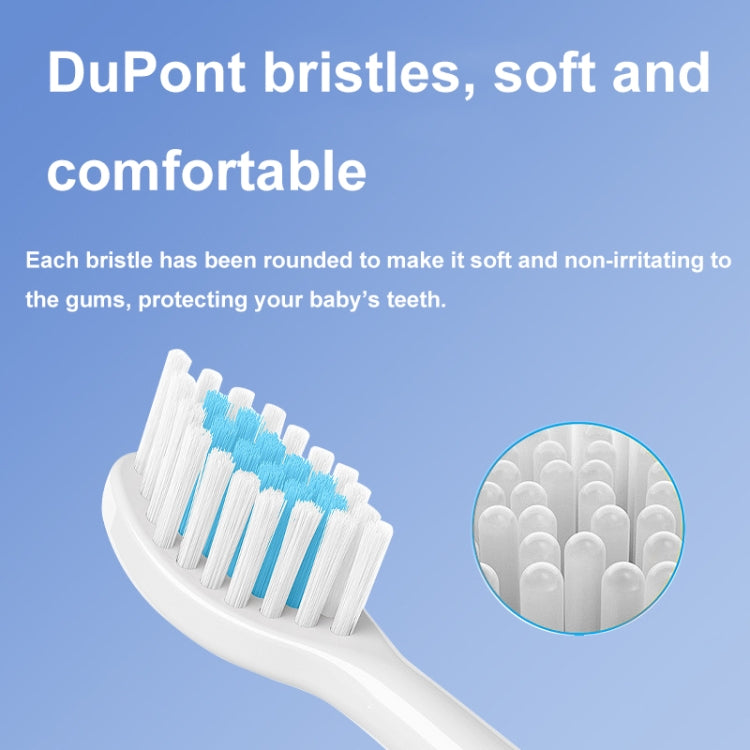 USB Charging Fully Automatic Ultrasonic Cartoon Children Electric Toothbrush, Color: White with 1 Head