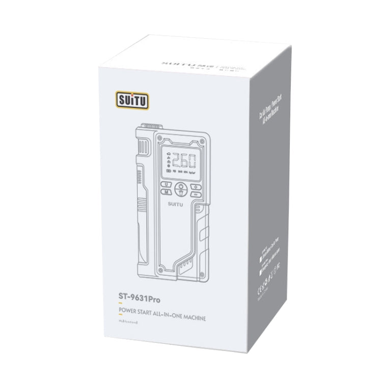 SUITU ST-9631 8pcs /Set Portable Outdoor Car Battery Emergency Start Power Car Inflatable Pump, Style: Ordinary Clip