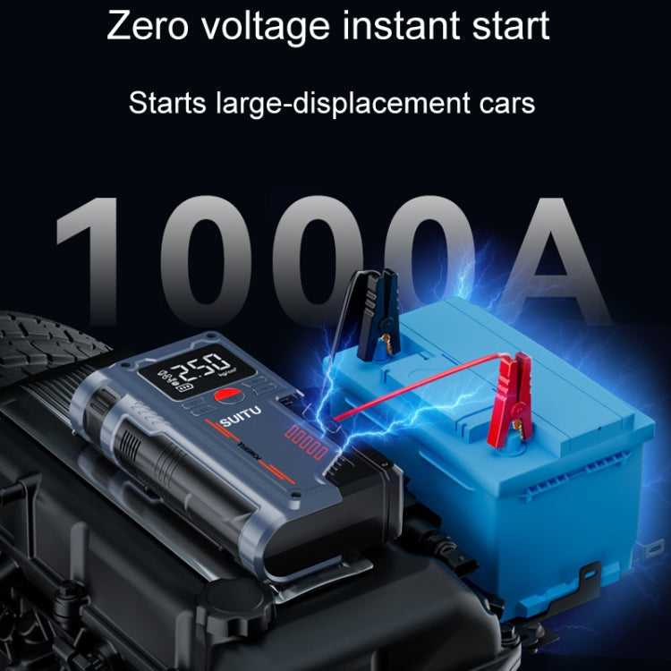 SUITU ST-9631 8pcs /Set Portable Outdoor Car Battery Emergency Start Power Car Inflatable Pump, Style: Ordinary Clip