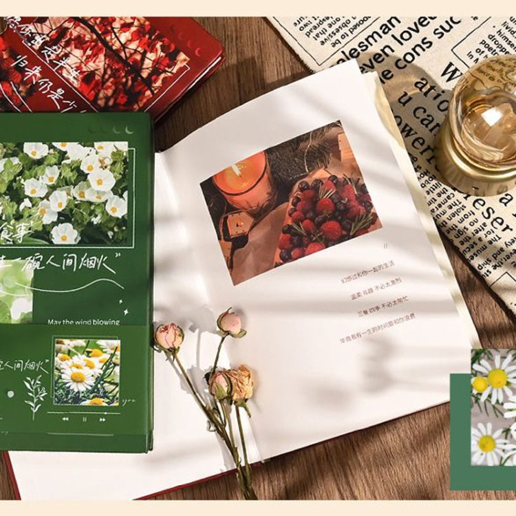 14 x 19.5cm Horizontal Line Inside Notebook Student Handbook Excerpt Book(Evening Breeze)