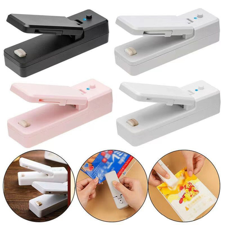 USB Charging Mini Magnetic Sealing Machine Portable Sealing Clip Food Moisture-proof Sealer(Black)