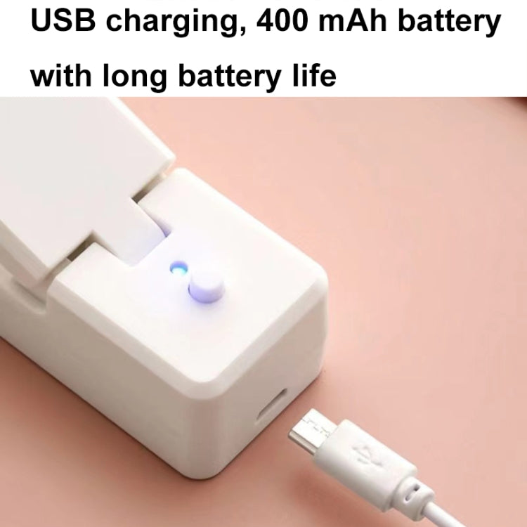 USB Charging Mini Magnetic Sealing Machine Portable Sealing Clip Food Moisture-proof Sealer(Pink)